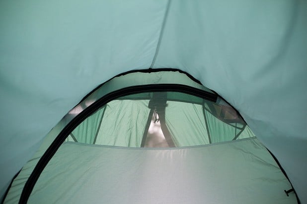 The mesh on the door of the tent  © Rob Greenwood - UKC