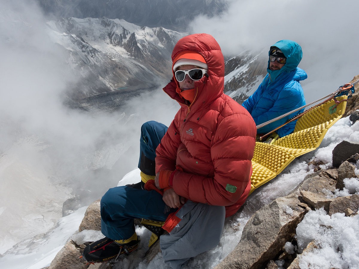 Tom and Aleš relaxing with a view.  © Tom Livingstone