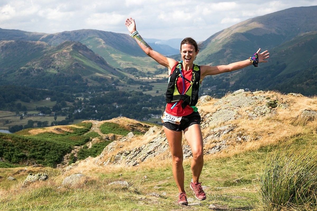 Happy runners; a great route, with great views - what's not to like!  © Wildman Media / Paul Mitchell