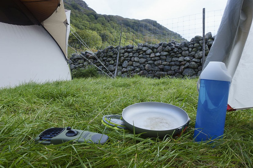 Not for use in confined spaces, like a closed tent  © Dan Bailey