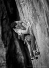 Angus Kille playing air trumpet whilst working Big Issue E9 6C South Pembroke.