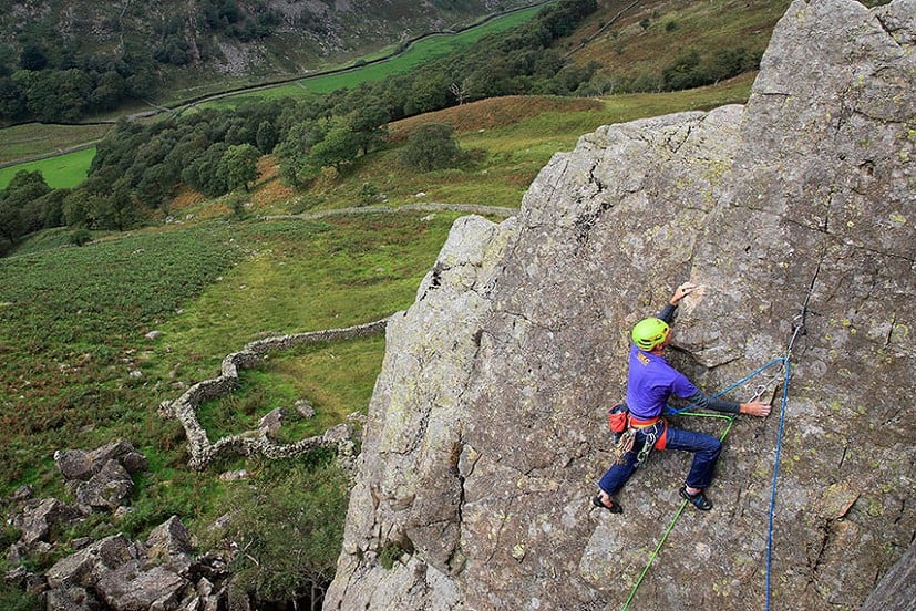 The Beal Opera on Emma Line at Goats Crag in Watendlath Valley, Borrowdale.  © Mike Hutton