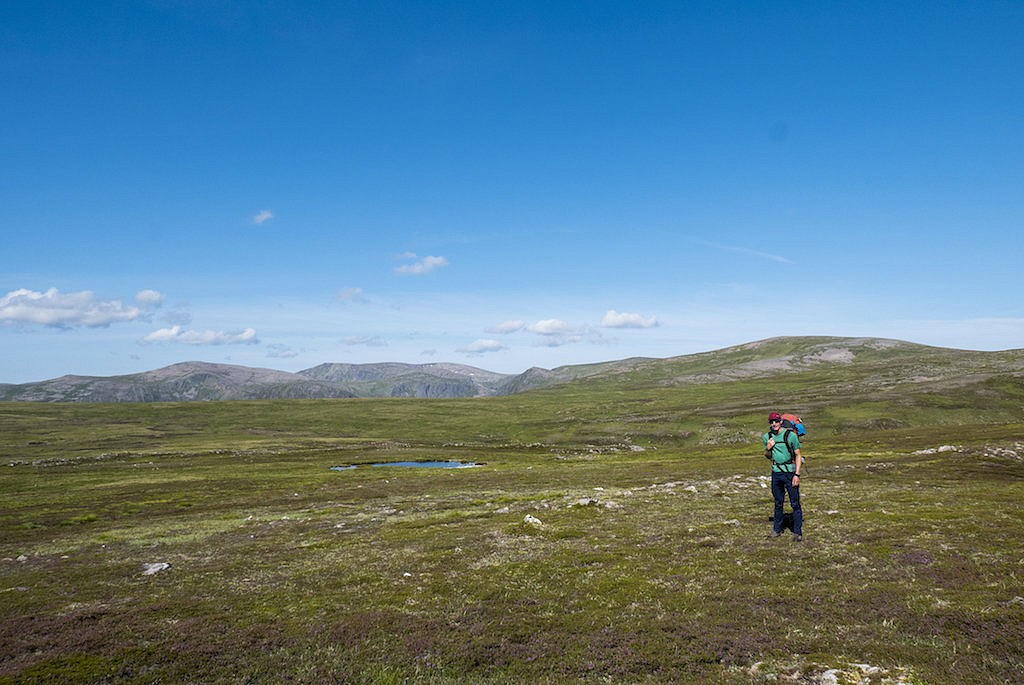 Enjoying big spaces in the middle of the Cairngorms.  © Rob Lovell
