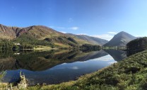 A Mirror Finish to Buttermere with Fleetwith Pike in the Background