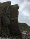 Bude pillar on a cold damp day what a route though