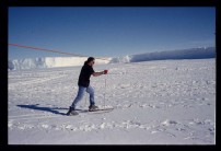 Skiing at Maggy's Ditch, Antarctica