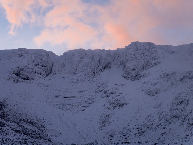 Coire an Lochain with its winter coat on the 31st of October  © Martin McKenna