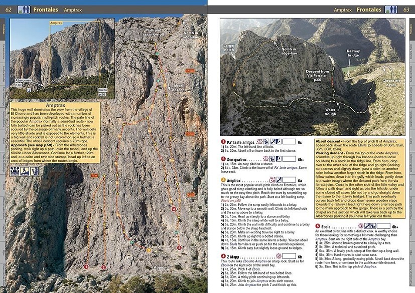 Detailed photo-topos and descriptions including the all-important descents  © Rockfax