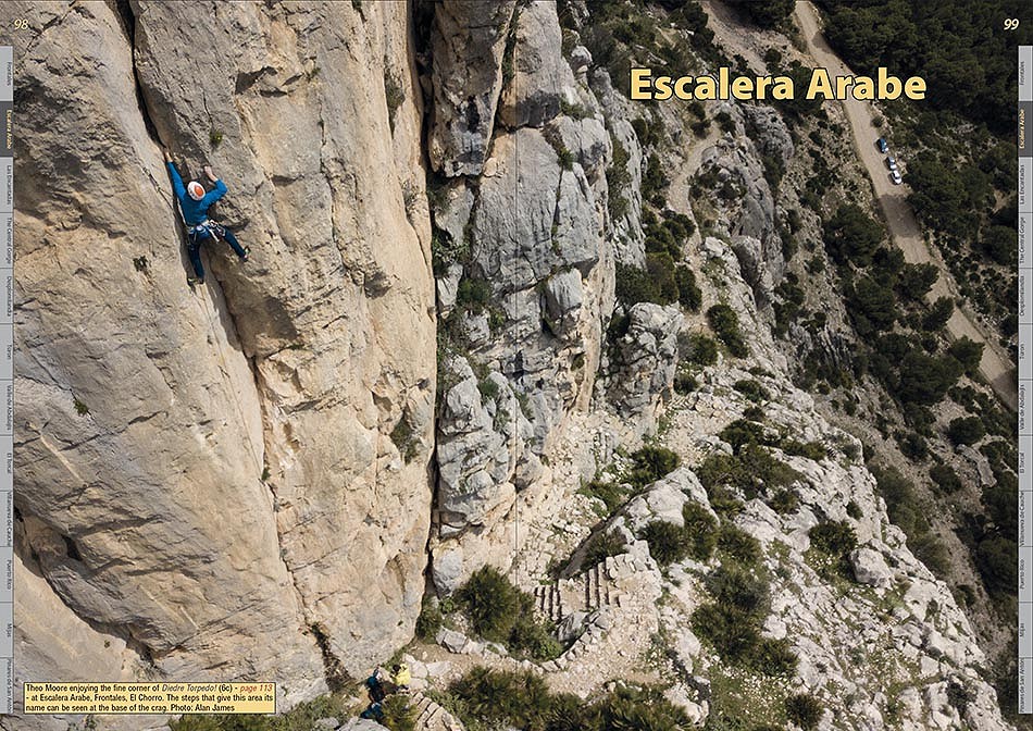 Spain : El Chorro Rockfax example page 3  © Rockfax