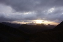 Sunset from the Mamores