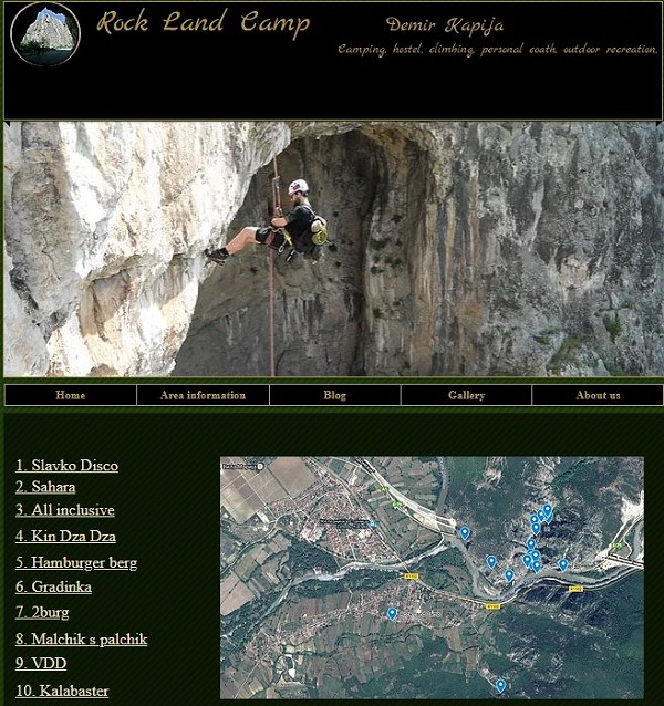 Rock Land Camp guidebook  © Alex Guide