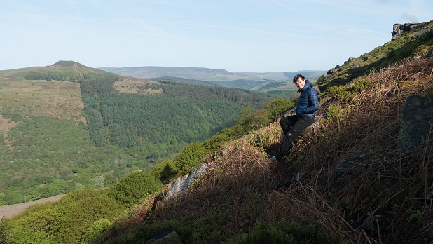 Freezing in the shade, warm in the sun, whilst watching Ring Ouzels at Bamford Edge  © UKC Gear