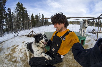 Dog sledding in Canada.  © © Milosz Pierwola, AdventureMilo.com