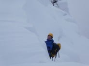 Cutting through the cornice on Jacobs ladder