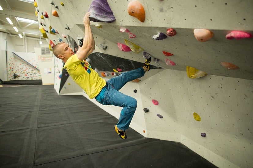 The main use for toe-hooking is to stop your feet from swinging off on overhangs.   © Nick Brown - UKC