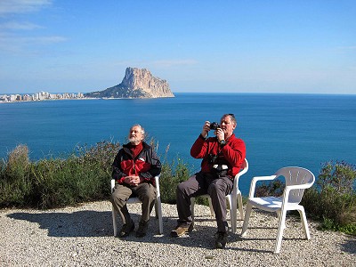 Two of the UK's most dedicated guidebook writers - Chris Craggs and Dave Gregory - together in the Costa Blanca.  © Chris Craggs