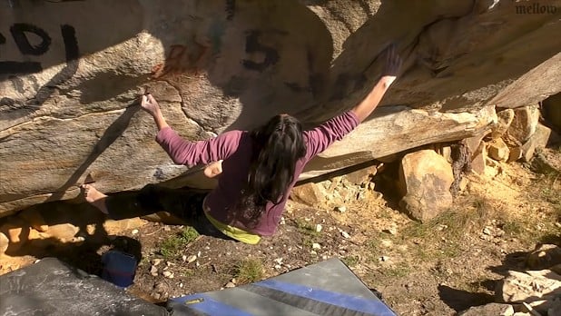 Charles Albert working his problem No Kpote Only (9A)  © Mellow