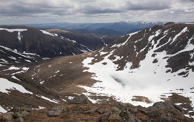 The true line cuts right through the eastern flank of Beinn a' Bhuird. How do-able might it be?  © Dan Bailey