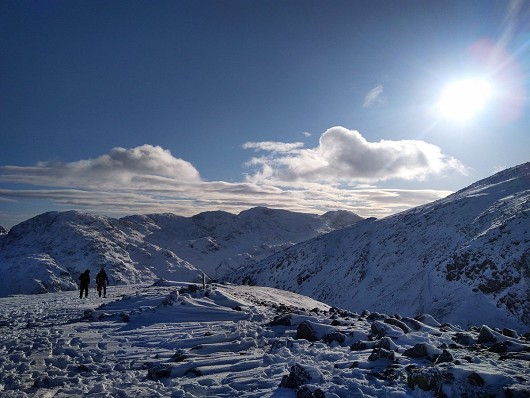 A superb winters day on Green Gable crag  © Aaron Duke