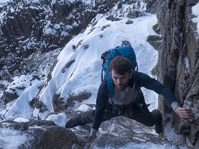 We found the Cross Mountain some of the best scrambling boots in this test, giving excellent sensitivity and friction  © Calum Hicks