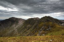 Ben More Assynt (right) and Conival (left) ridge in summer