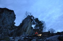 unclimbed rock in the lakes !crazy stuff ..... cool highball