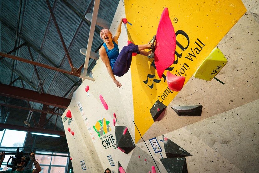 Michaela Tracy psyched out of her mind at the CWIF  © Band of Birds