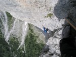 Superb climbing on the Frisch Corradini's excellent rock