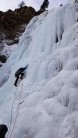 Leading up the first pitch of Honeyman Falls