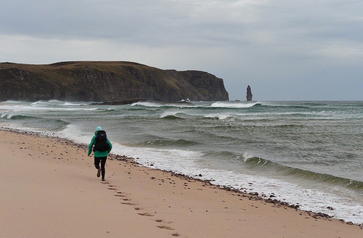 Sandwood Bay, a classic backpacking/fastpacking destination   © Chris Councell