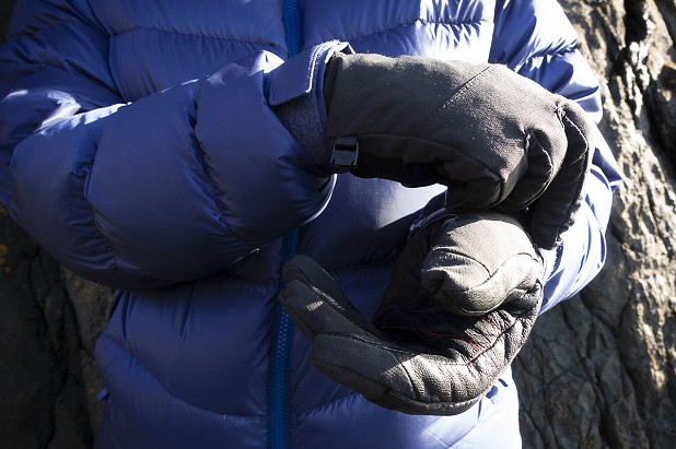 Cuffs fit easily and neatly over gloves  © Dan Bailey