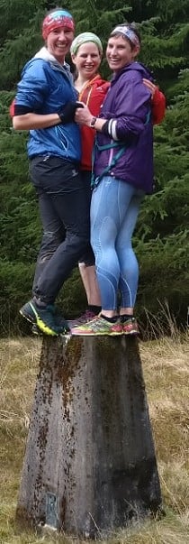 How many runners can you fit on a trig point?  © Trig Point Challenge