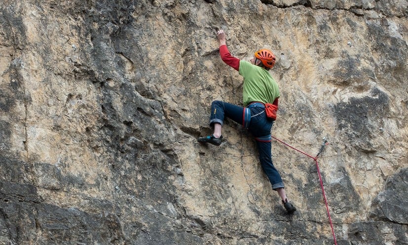 Wild Country Mission Sport Harness in use in Hidden Quarry  © UKC Gear