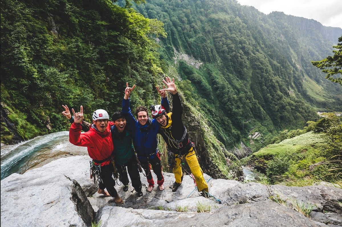 The North Face team ready to get wet in Japan  © The North Face