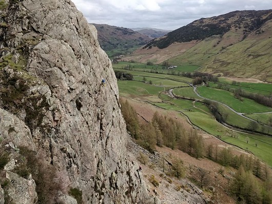 Unknown climbers at Raven Crag (Langdale)  © cocomosey