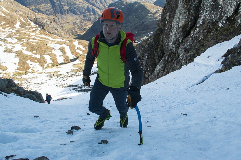 Trying them on a spring mountain day in Glen Coe  © Dan Bailey