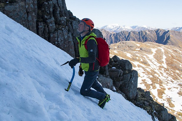 An 'Alpine' spring day in Glen Coe - ideal conditions for testing the Combin Pant  © Dan Bailey