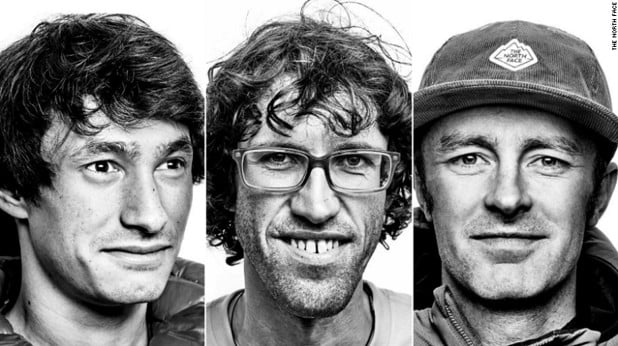 David Lama, Hansjörg Auer and Jess Roskelley.  © The North Face