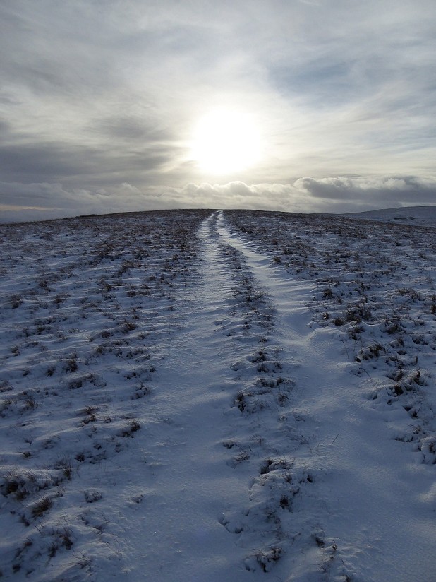 The snowy path leading to Ravenseat  © Peter Ellwood