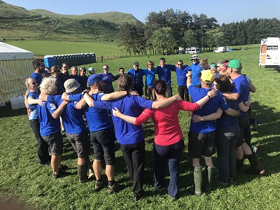 Some of the event team at camp during the 2017 Berghaus Dragon's Back Race  © Berghaus