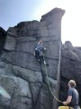 Trad lead of The Staircase, Burbage South