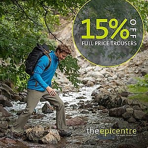 15% Off Full Price Trousers at The Epicentre