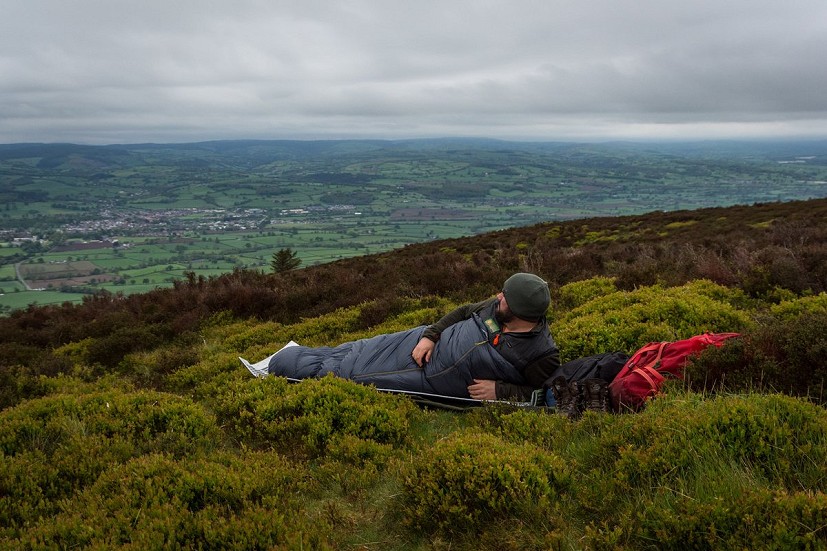 It's an excellent lightweight down bag for summer use  © Richard Prideaux
