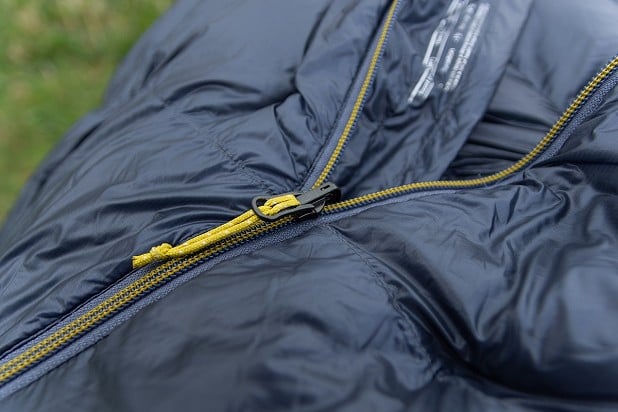 The Firefly has a 3/4 length zip, and ultralight fabric inside and out  © Richard Prideaux