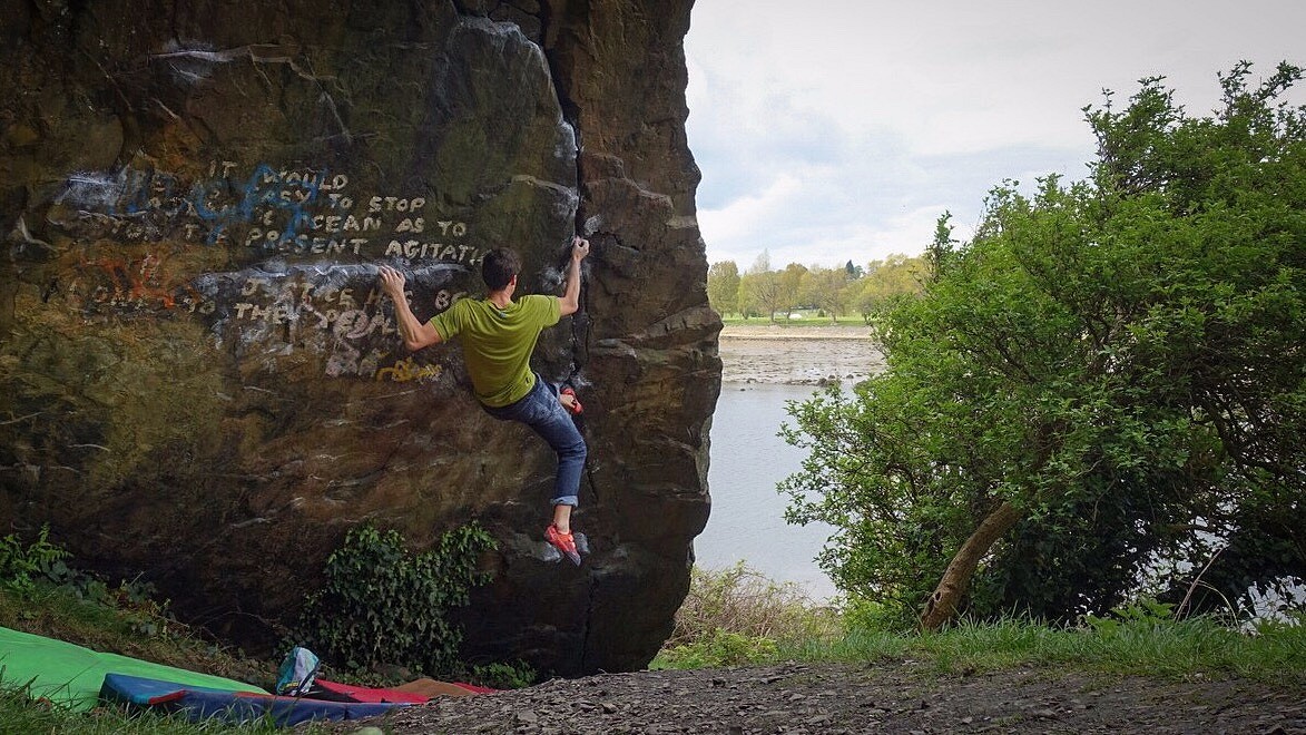If they stick to the footholds at Dumbarton, they can stick anywhere  © UKC Gear