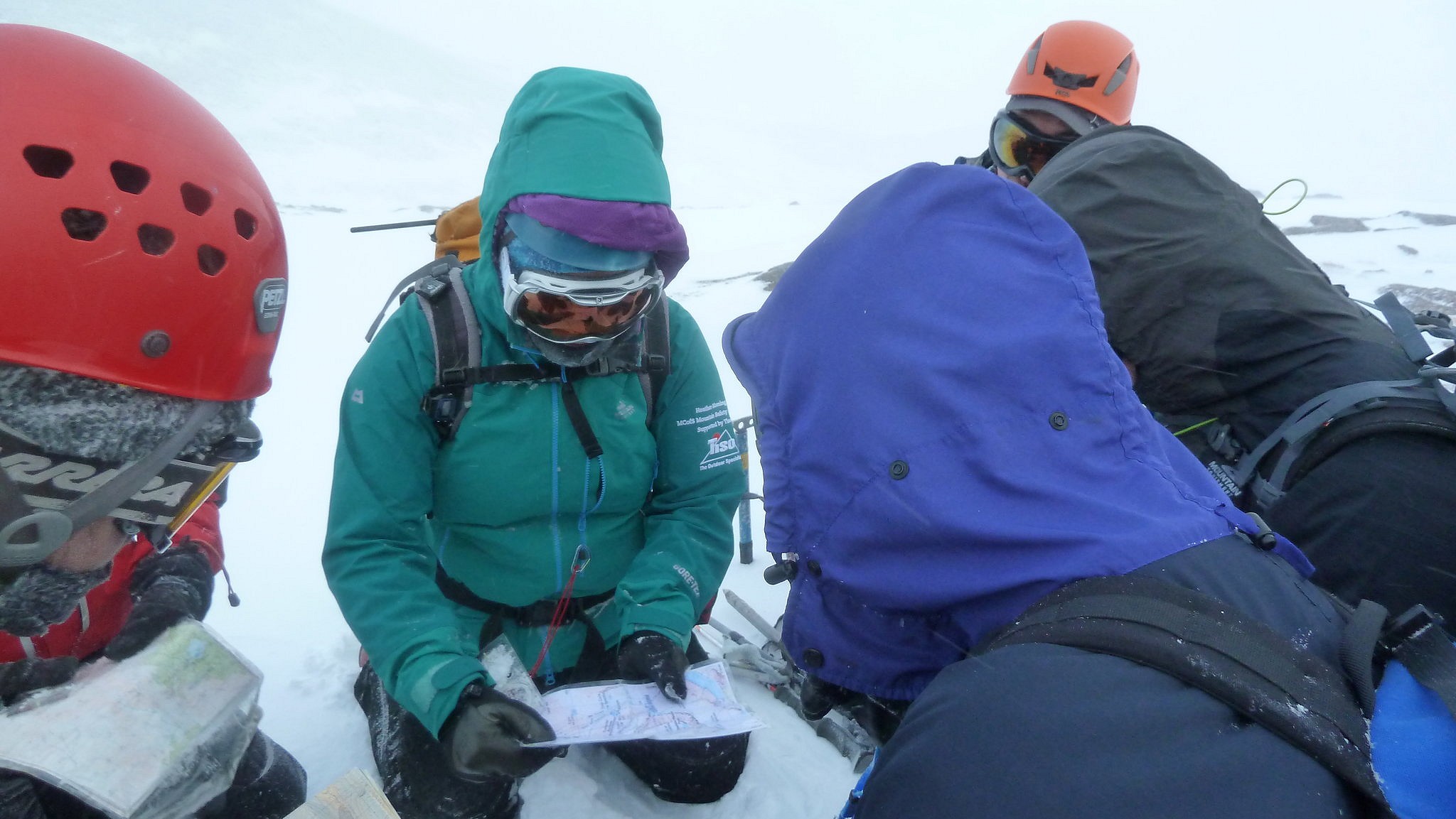Part of the day job, teaching winter navigation  © Heather Morning