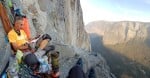 In The Cyclops Eye, North America Wall, about 2,000ft and 4 days up El Cap