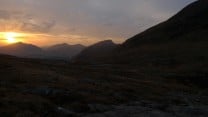 Sunset from Lairig Dochard