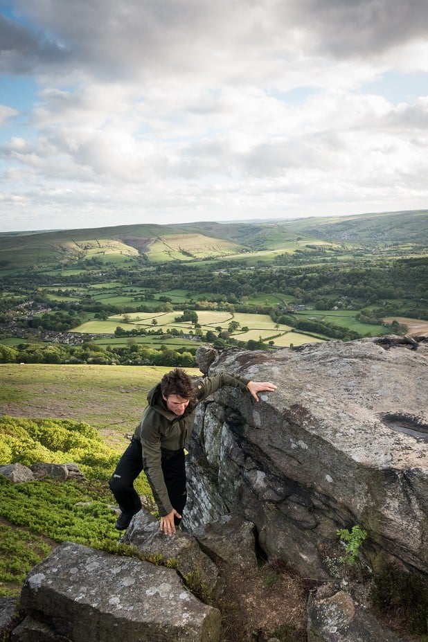 The Keb Jacket is more than tough enough to sustain heavy use whilst scrambling on rough rock  © UKC Gear