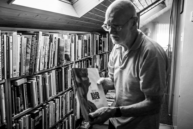 Paddy Buckley and his extensive home library  © David Lintern